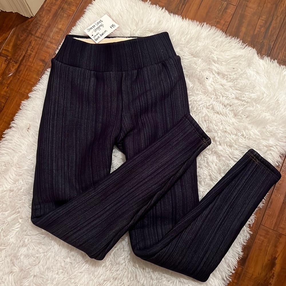 Sherpa Lined Dark Denim Jeggings